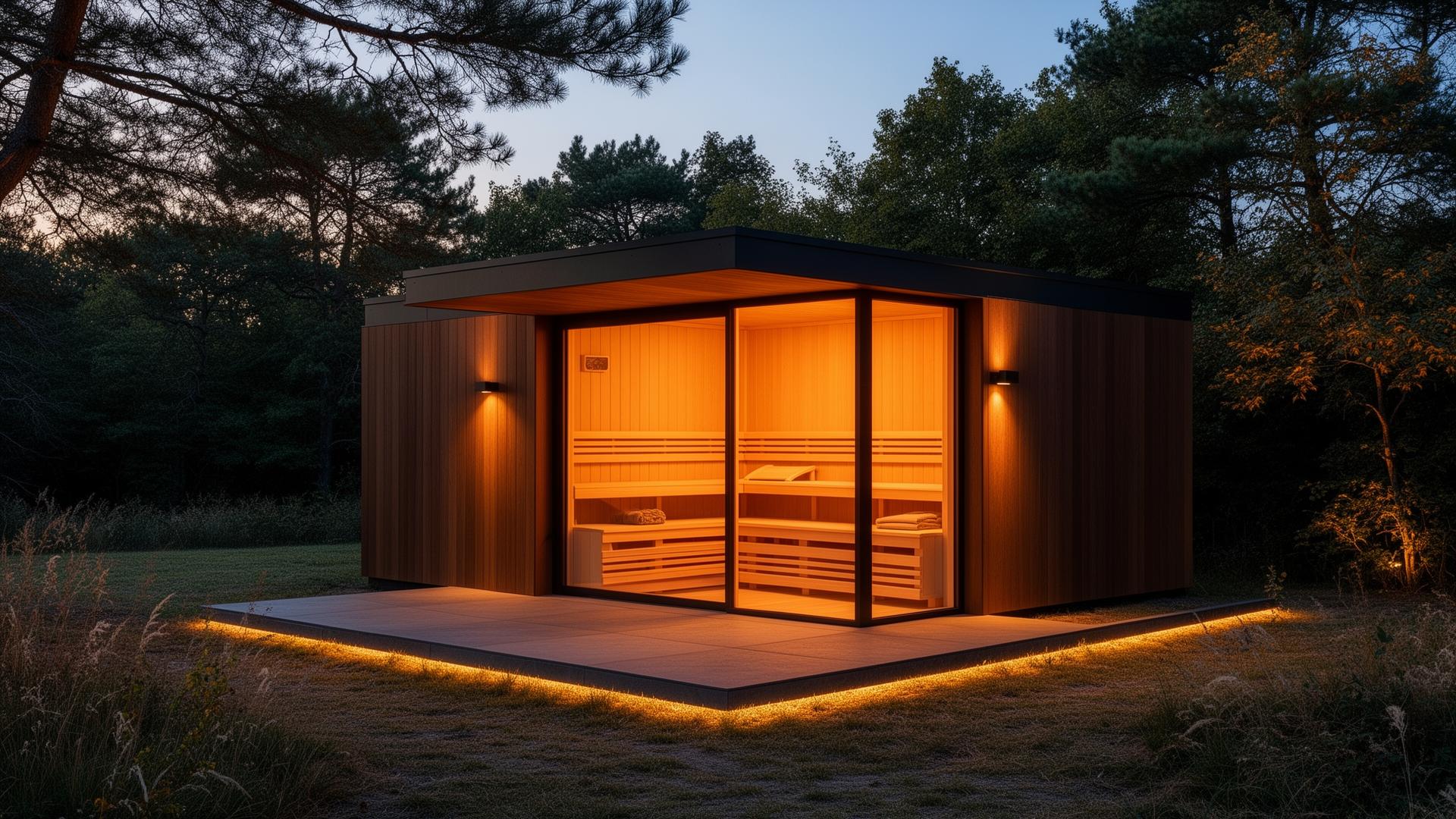 Luxury sauna construction by SwayBuilt