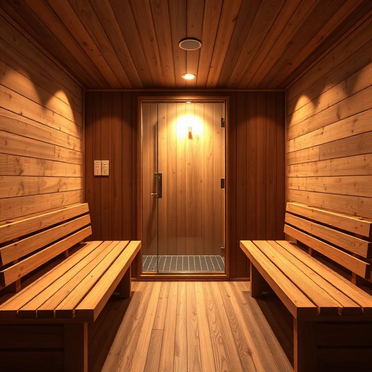 Finished custom sauna interior by Sway Built